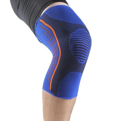 Hot style Compression Stretch warm Knee Sleeve Brace Support with 5 strips