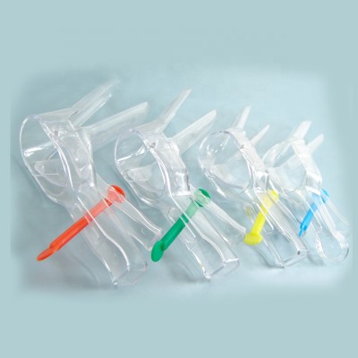 Disposable medium screw type medical vaginal speculum