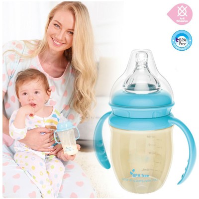 new Baby feeding bottle with spoon